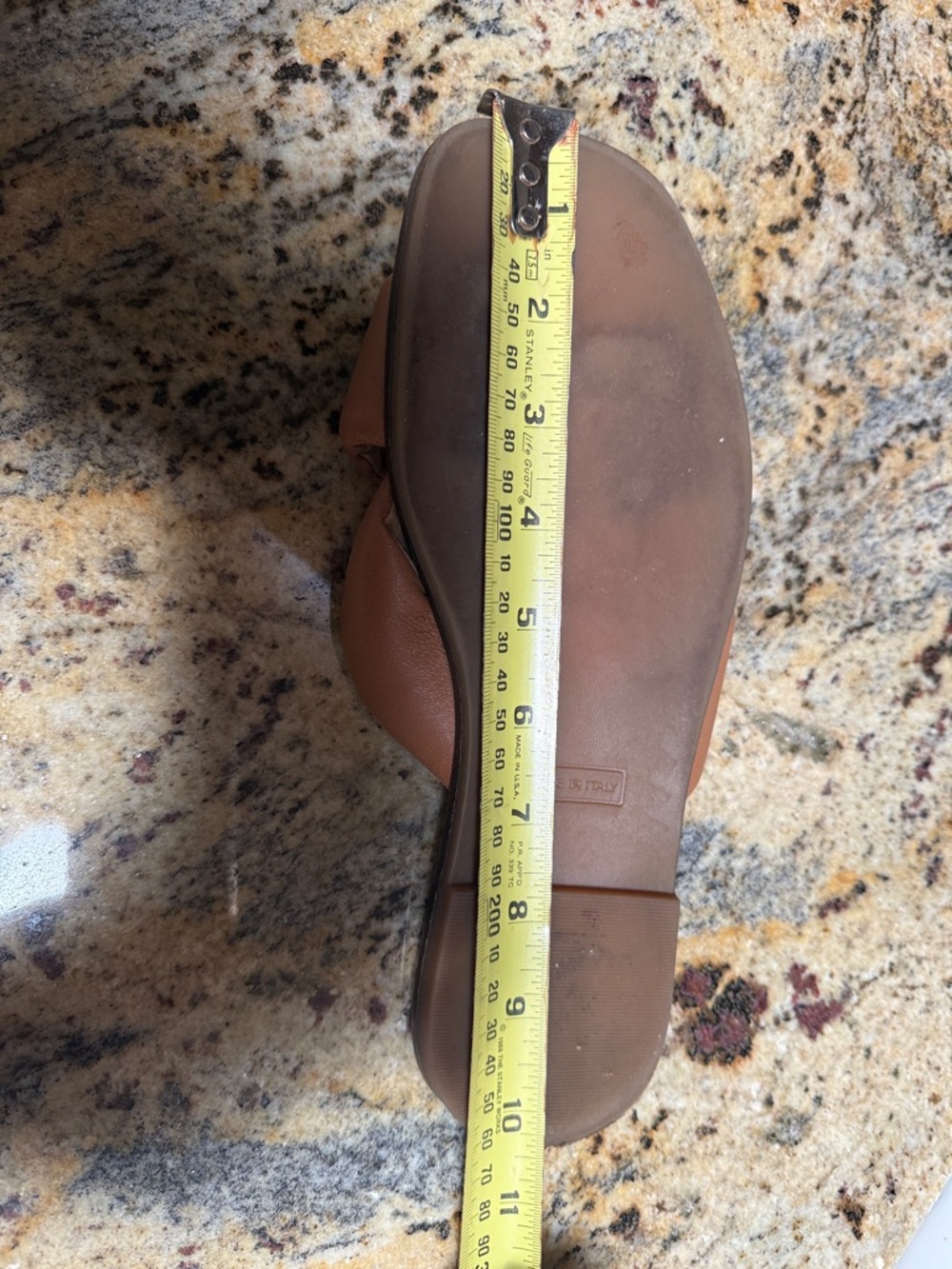 Mila Paoli leather crossed strap slides, 9, made in Italy, EUC - Picture 10 of 10